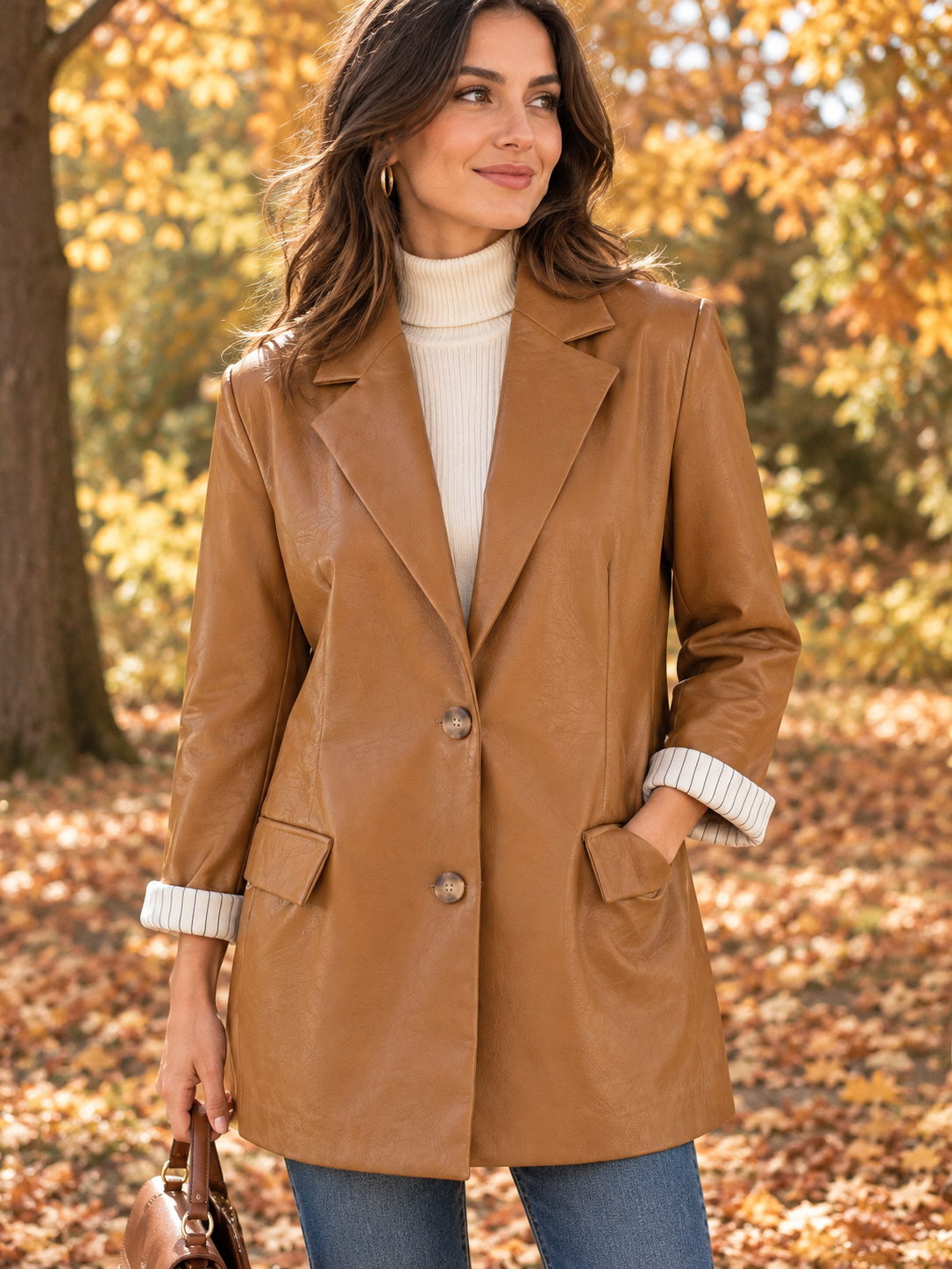 Blazer simili cuir