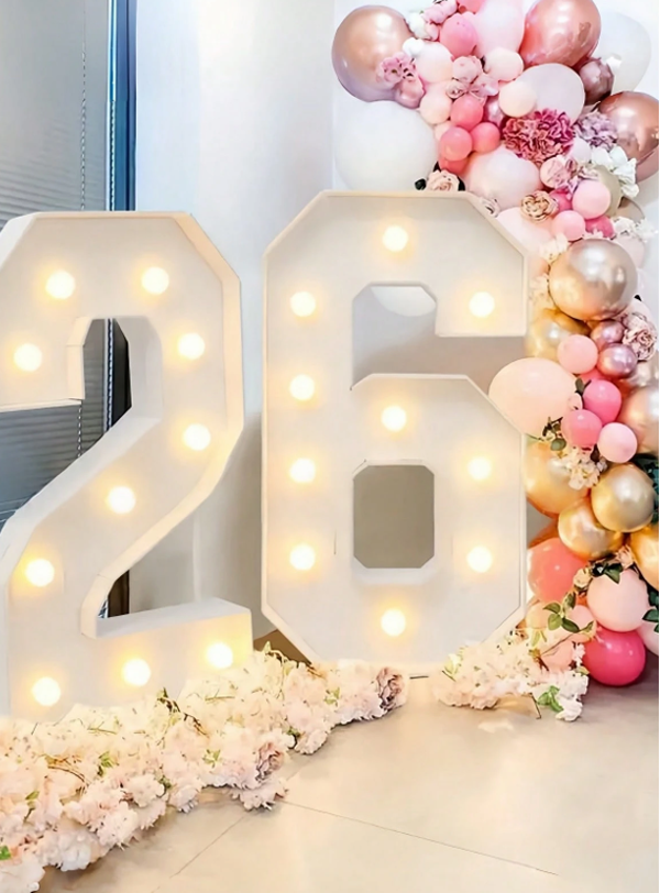 Chiffre lumineux LED  géant