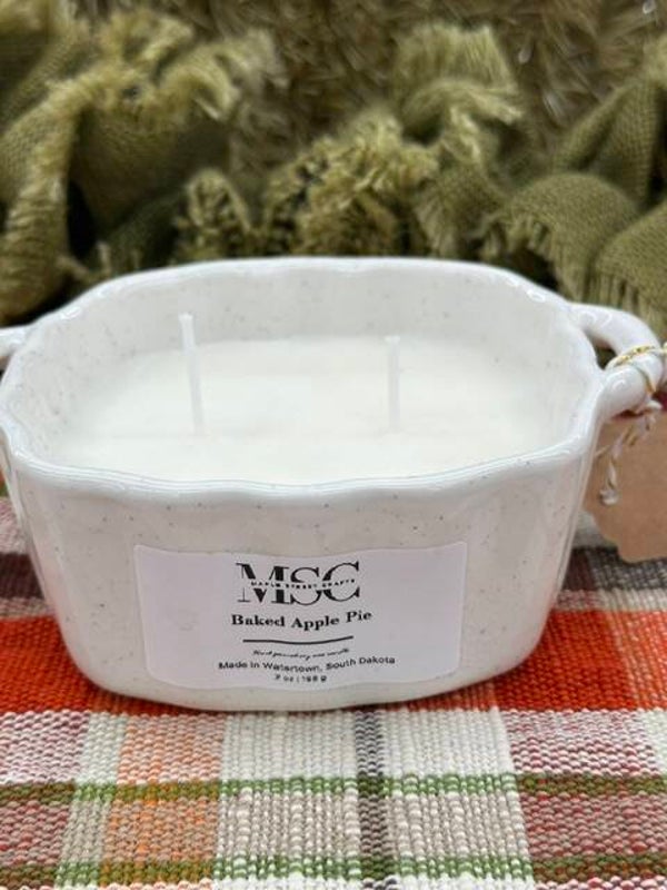 Baked Apple Pie 7 oz bake dish candle