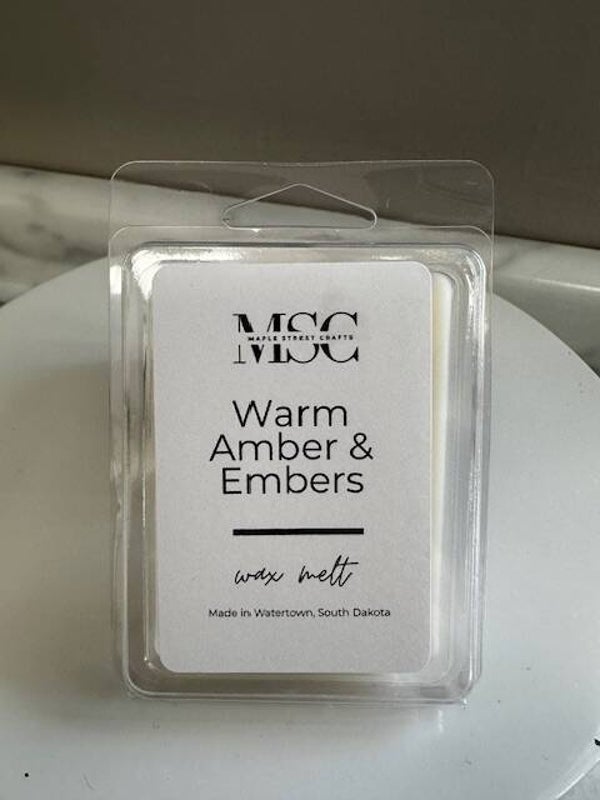 Warm Amber & Embers wax melt