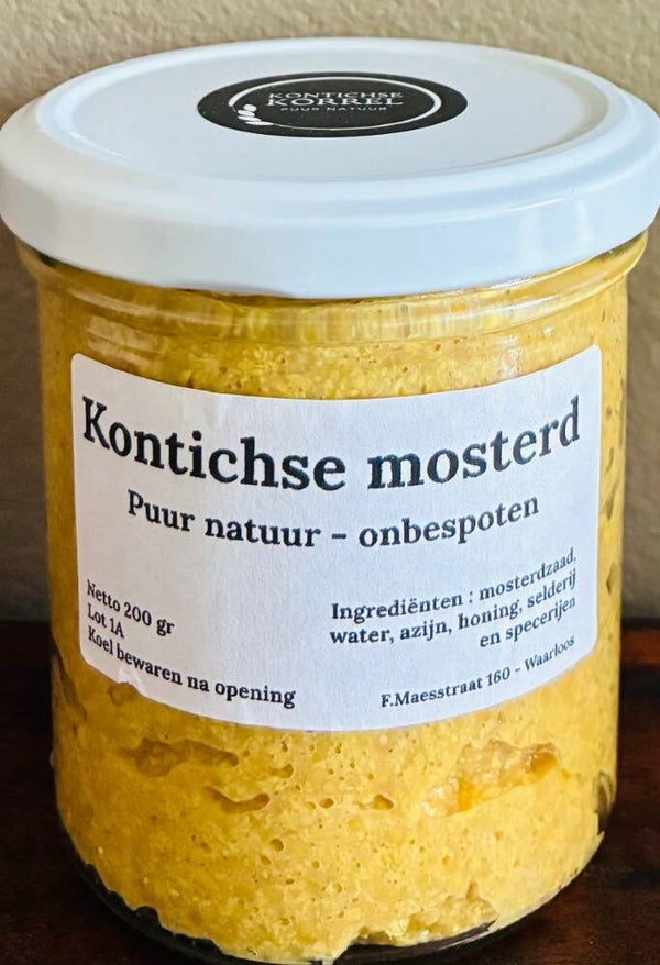 Kontichse mosterd,  drie smaken, 200 gr