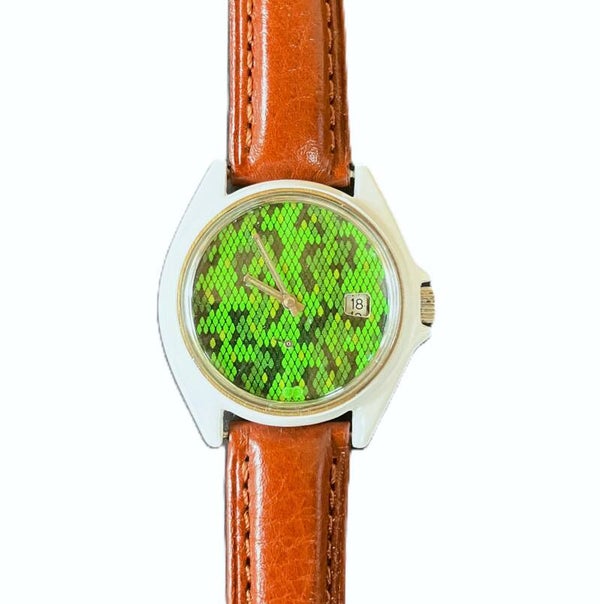 Montre Anonyme / Peau de serpent