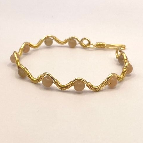 Armbånd - Månesten 4 mm