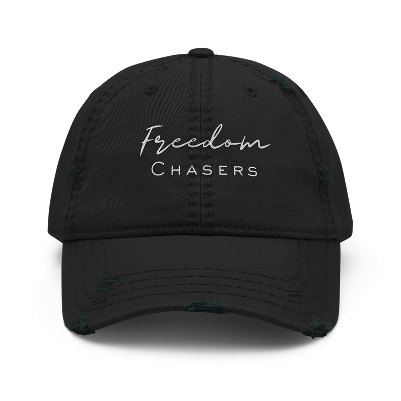 Distressed Hat " Freedom Chasers"