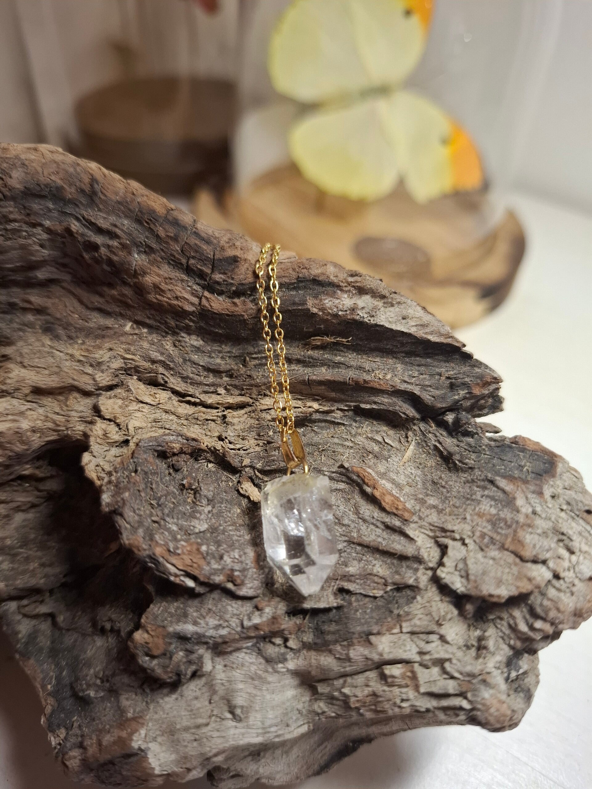 halsketting bergkristal hanger