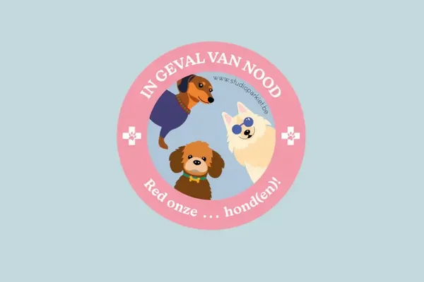 sticker in geval van nood