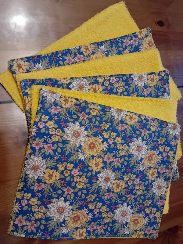 Essuie-tout lavable Fleurs Sauvages