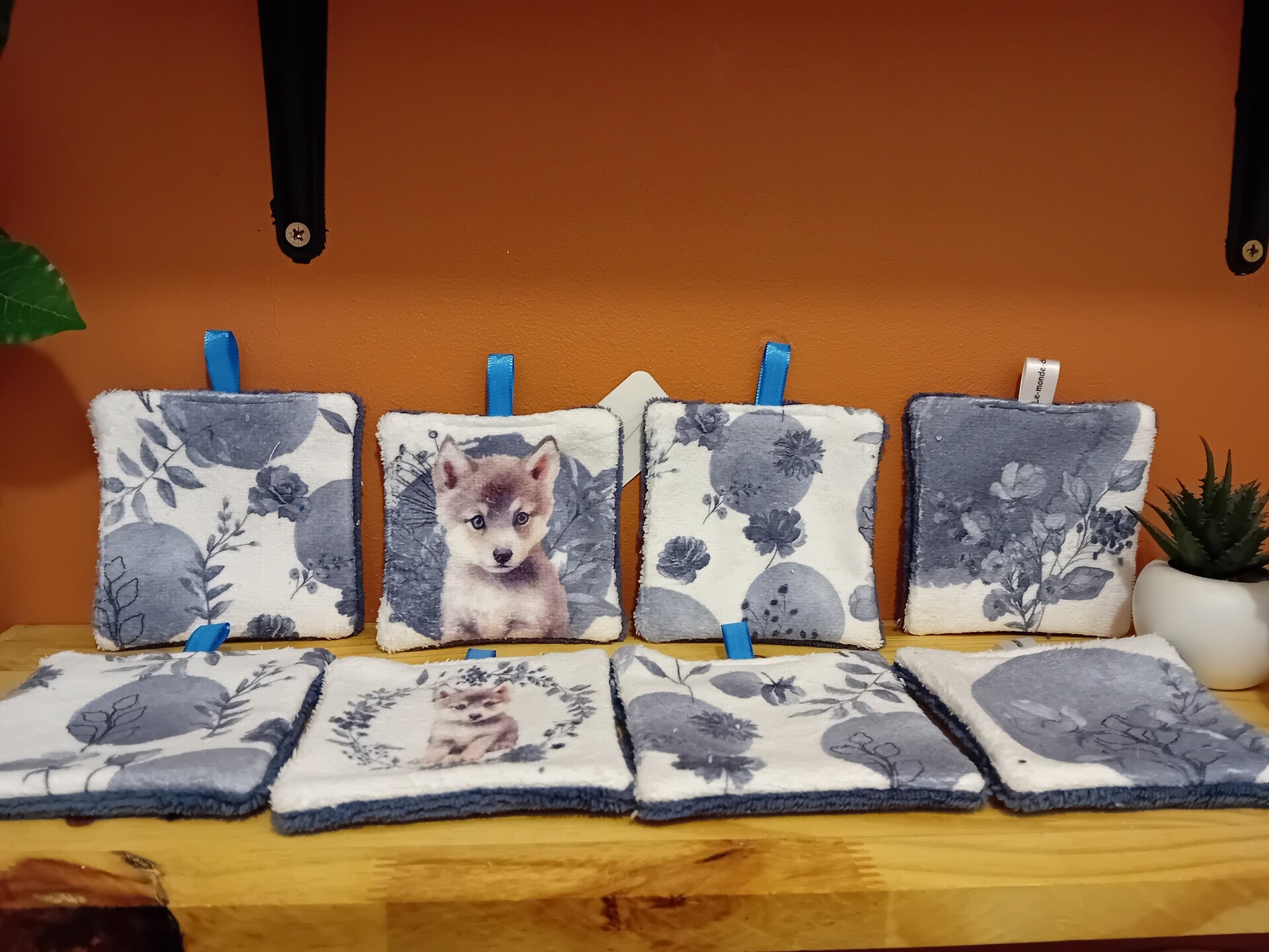 Carrés lavables thème Louveteau (CL3)