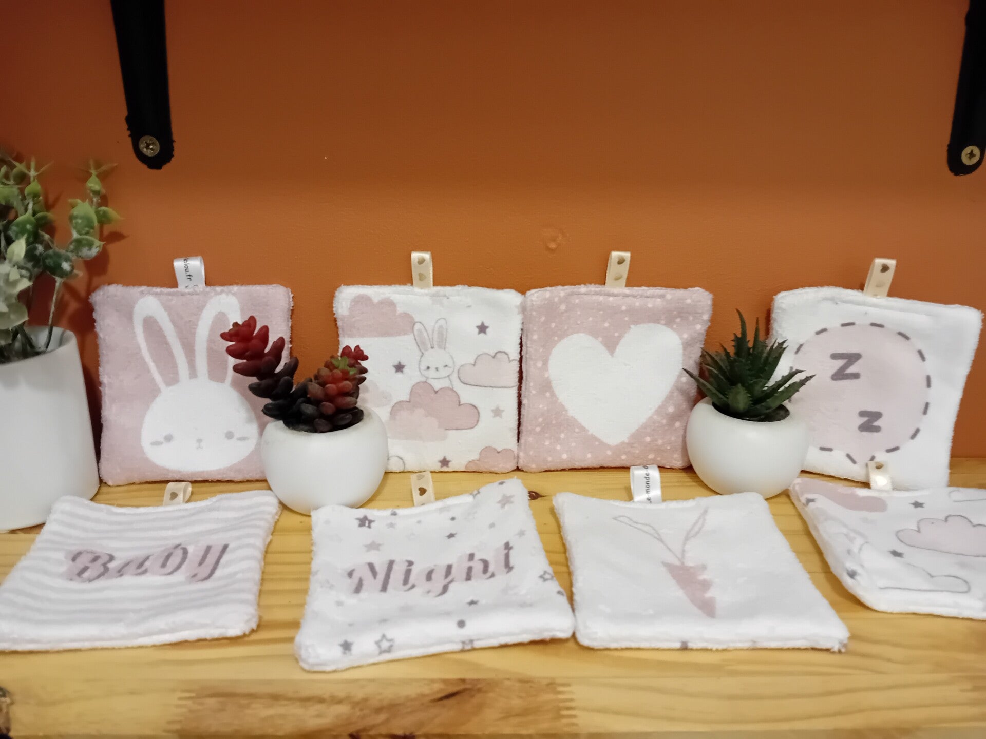 Carrés lavables Lapin (CL25)