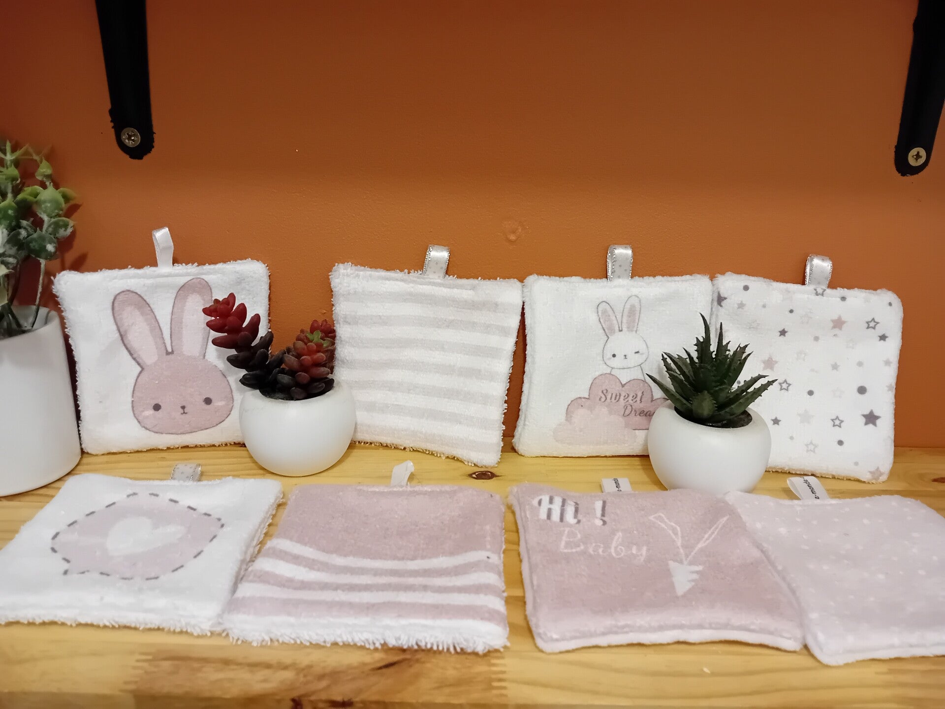 Carrés lavables Lapin (CL26)