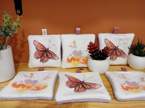 Carrés lavables Papillon 🦋 (CL35)