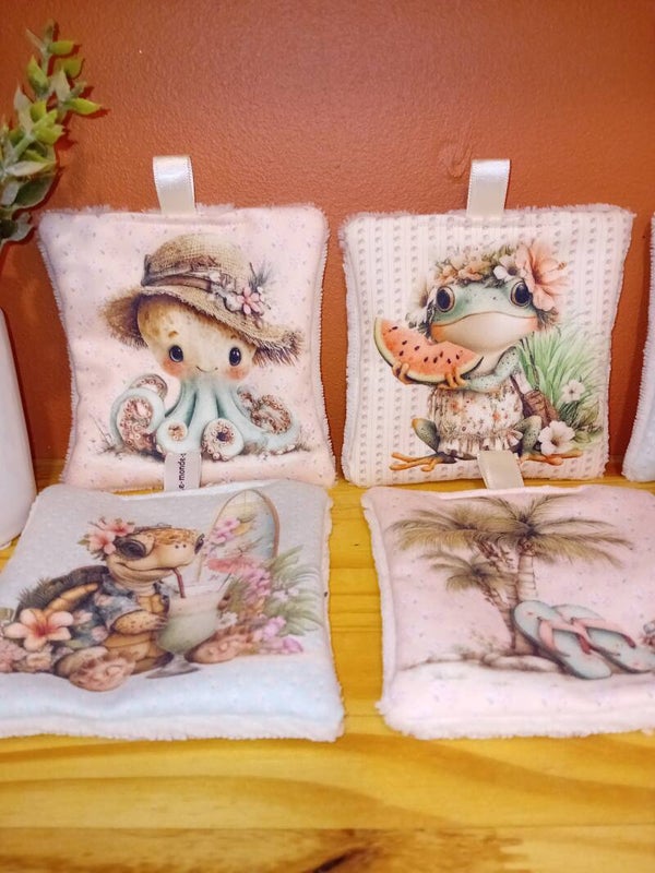 Carrés lavables Animaux (CL19)