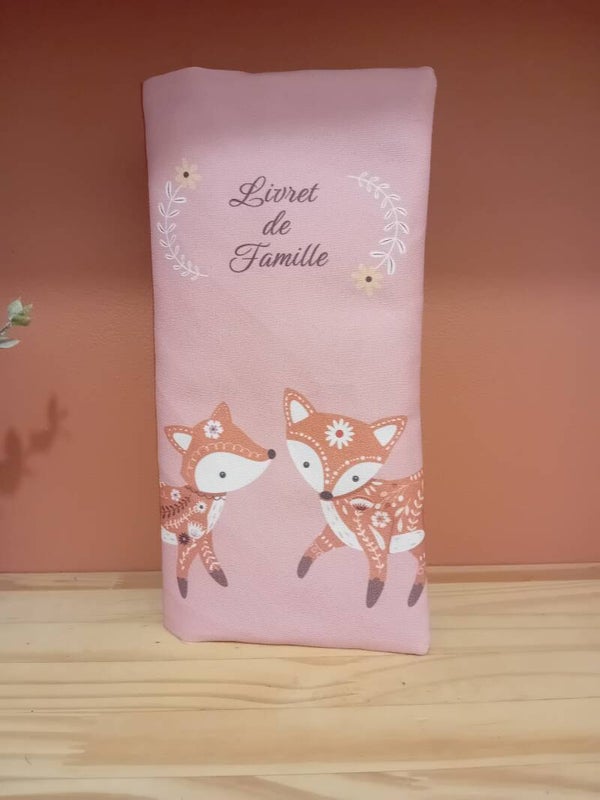 Protège livret de famille Biche