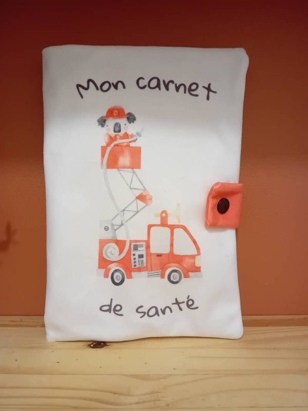 Protège carnet de santé Pompier