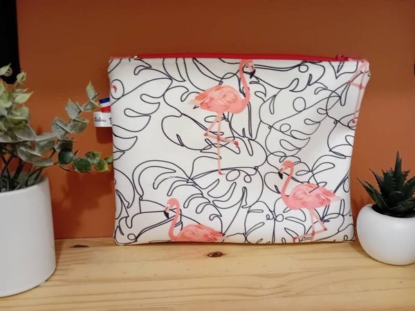 Pochette plate Flamand Rose