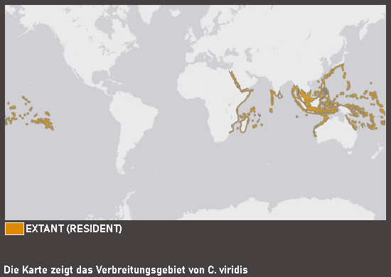 Verbreitungskarte Grüner Schwalbenschwanz