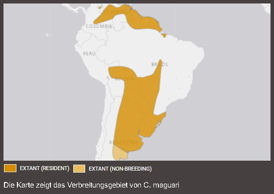 Verbreitungskarte Maguaristorch