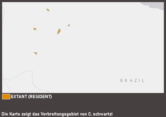 Verbreitungskarte Bänderpanzerwels