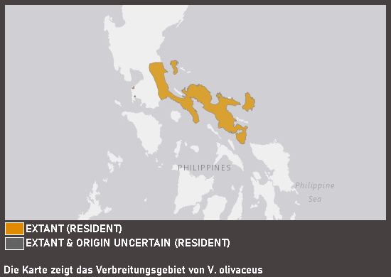 Verbreitungskarte Grays Waran