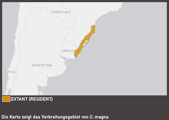 Verbreitungskarte Sumpfmeerschweinchen