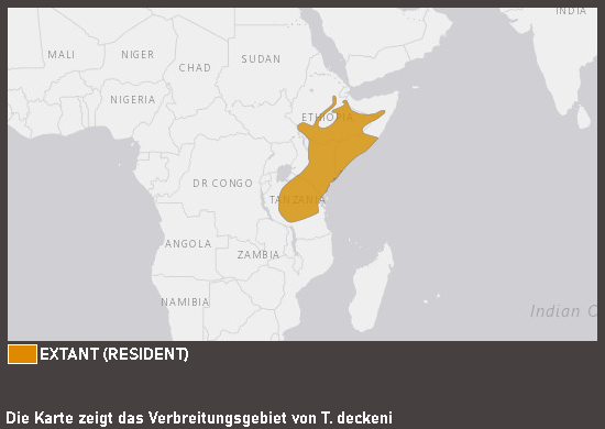 Verbreitungskarte Von-der-Decken-Toko