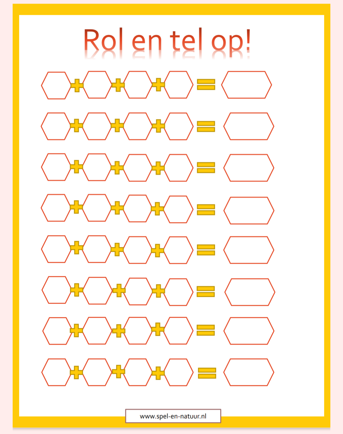 Rekenen groep 3 | www.spel-en-natuur.nl