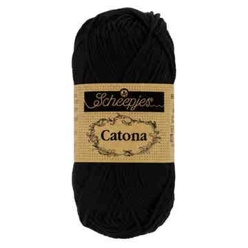 Scheepjes Catona 110 Jet Black (zwart) - 25gr