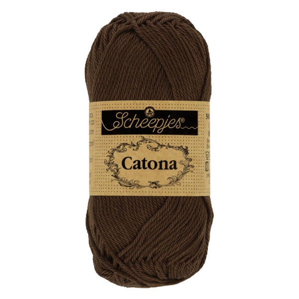 Scheepjes Catona 162 Black Coffee (donkerbruin) - 10gr