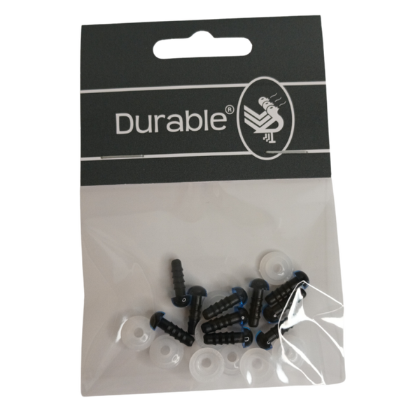 Durable veiligheidsogen 6mm blauw (5 paar)