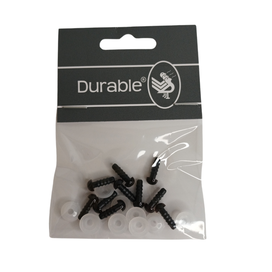 Durable veiligheidsogen 6mm bruin (10 stuks)