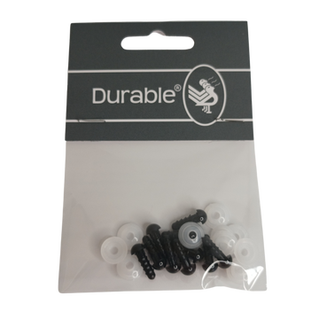 Durable veiligheidsogen 6mm zwart (10 stuks)