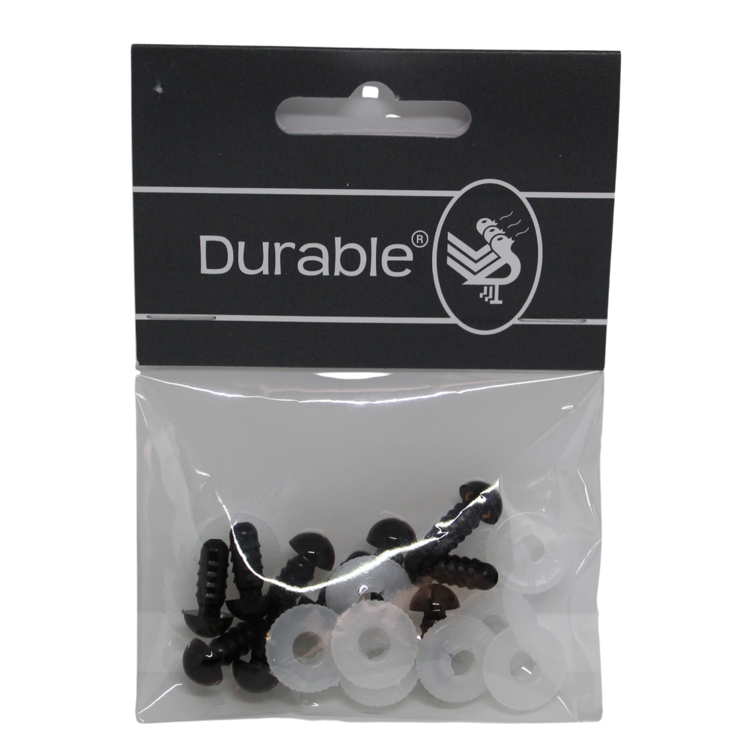 Durable veiligheidsogen 8mm bruin (5 paar)