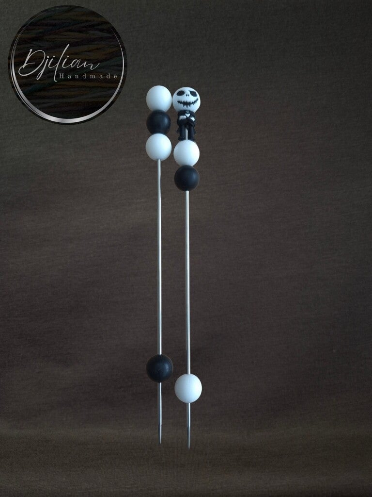1 set van 2 ami-sticks - Halloweenthema Jack Skellington