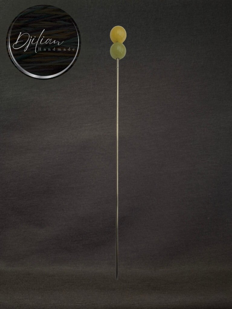 1 ami speld - Geel met groen alashan