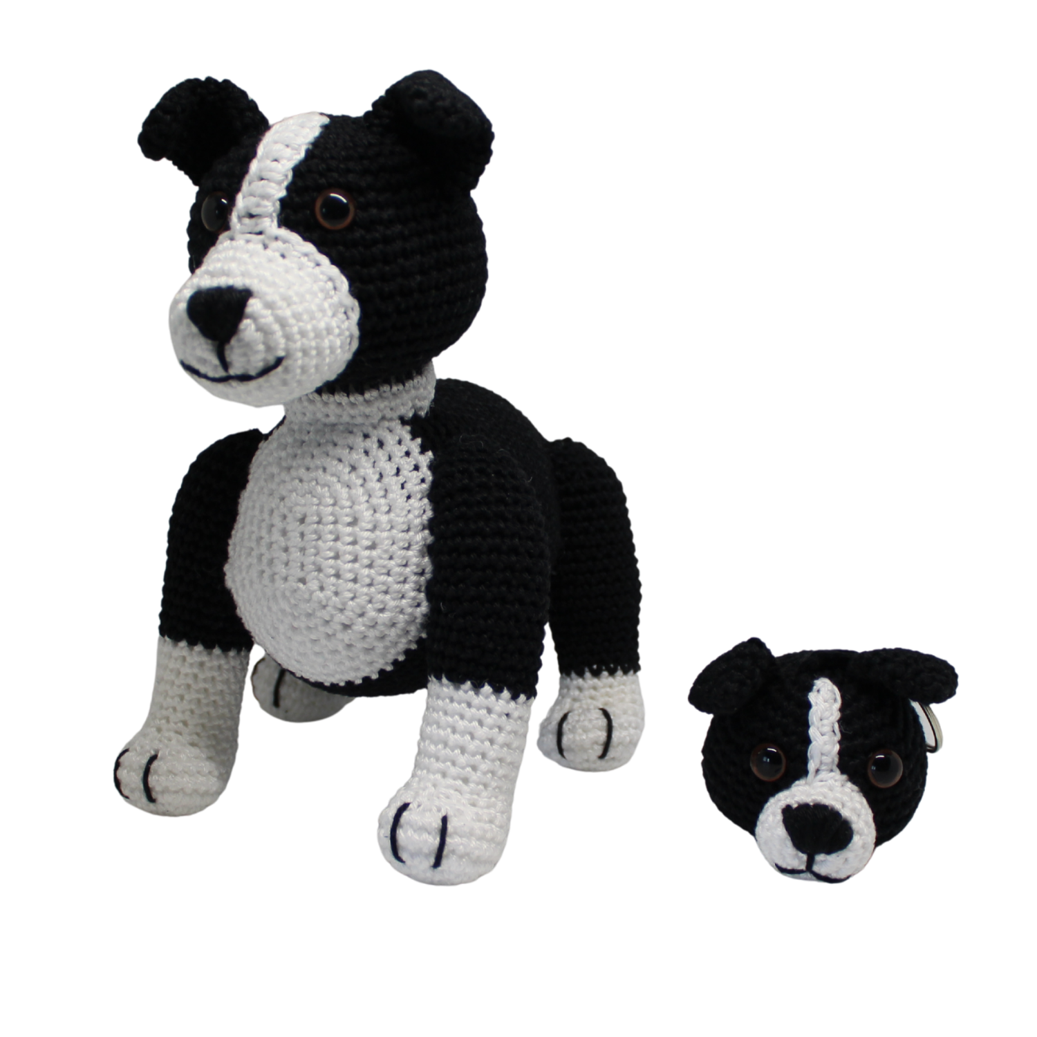 Benodigdhedenpakket - Border Collie knuffel en sleutelhanger