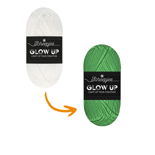 50gr Scheepjes Glow Up garen - 1001 Luminescent White