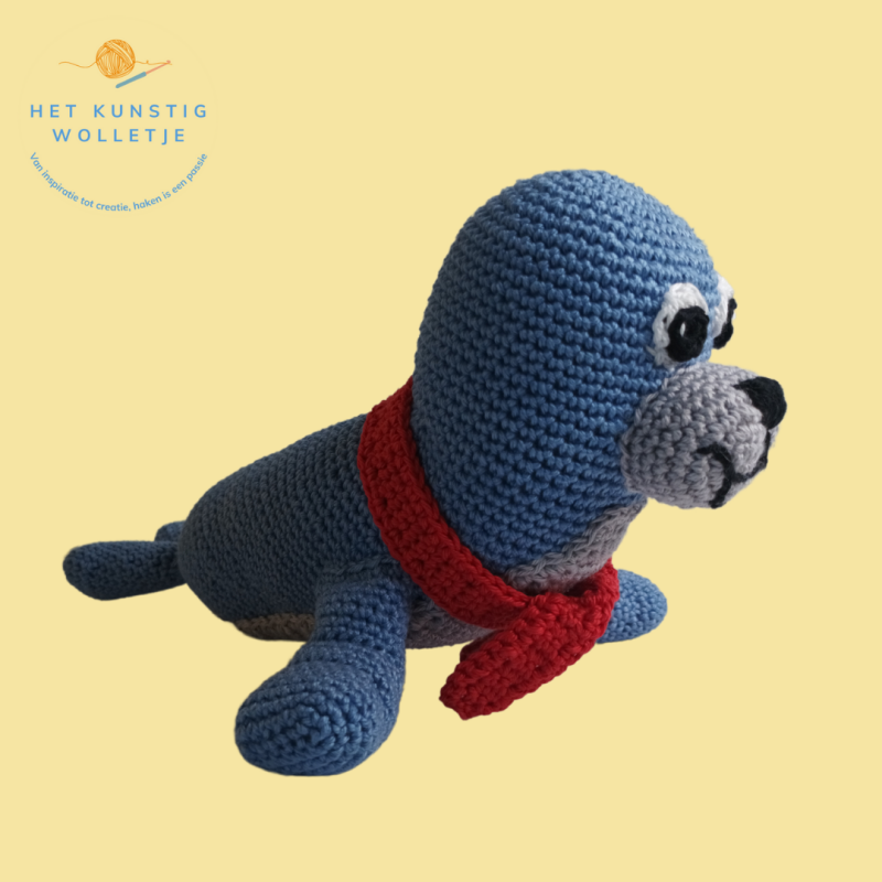 Cas het zeehondje, mascotte van Stichting Jade