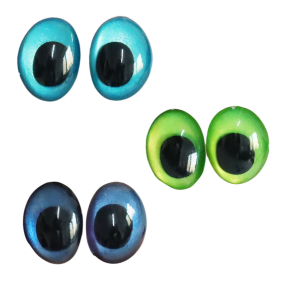 Veiligheidsogen ovaal 9x12mm (per paar)