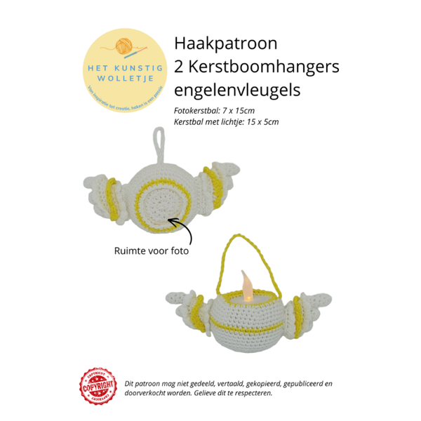 Patroonboekje A5 Kerstboomhangers Engel