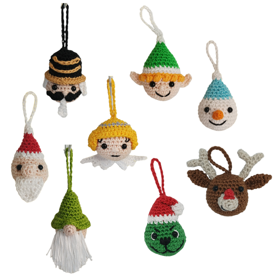 Kersthangers 8 stuks | haakpatroon