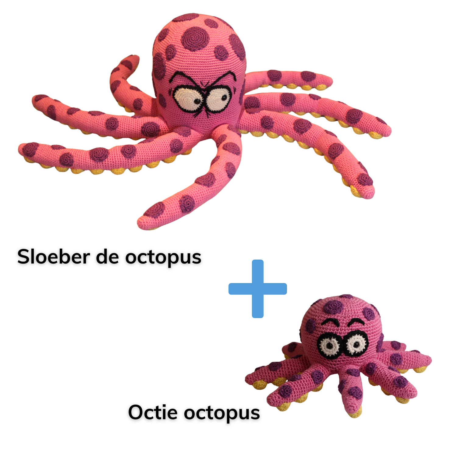 Sloeber en Octie octopus | haakpatroon