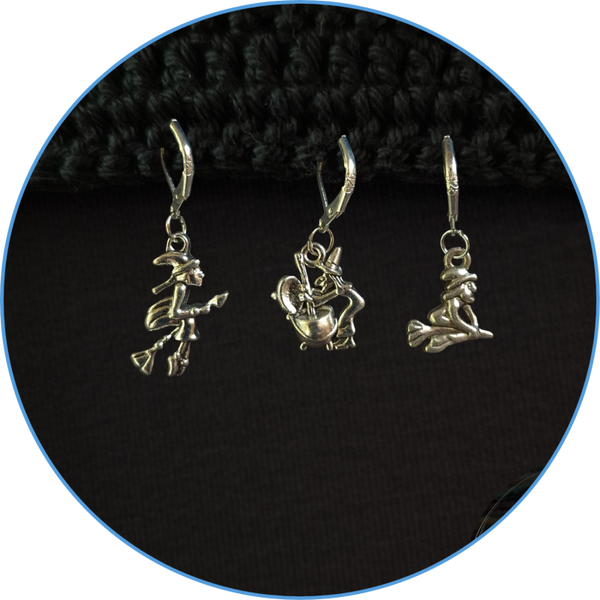 Set van 3 steekmarkeerders - heksen
