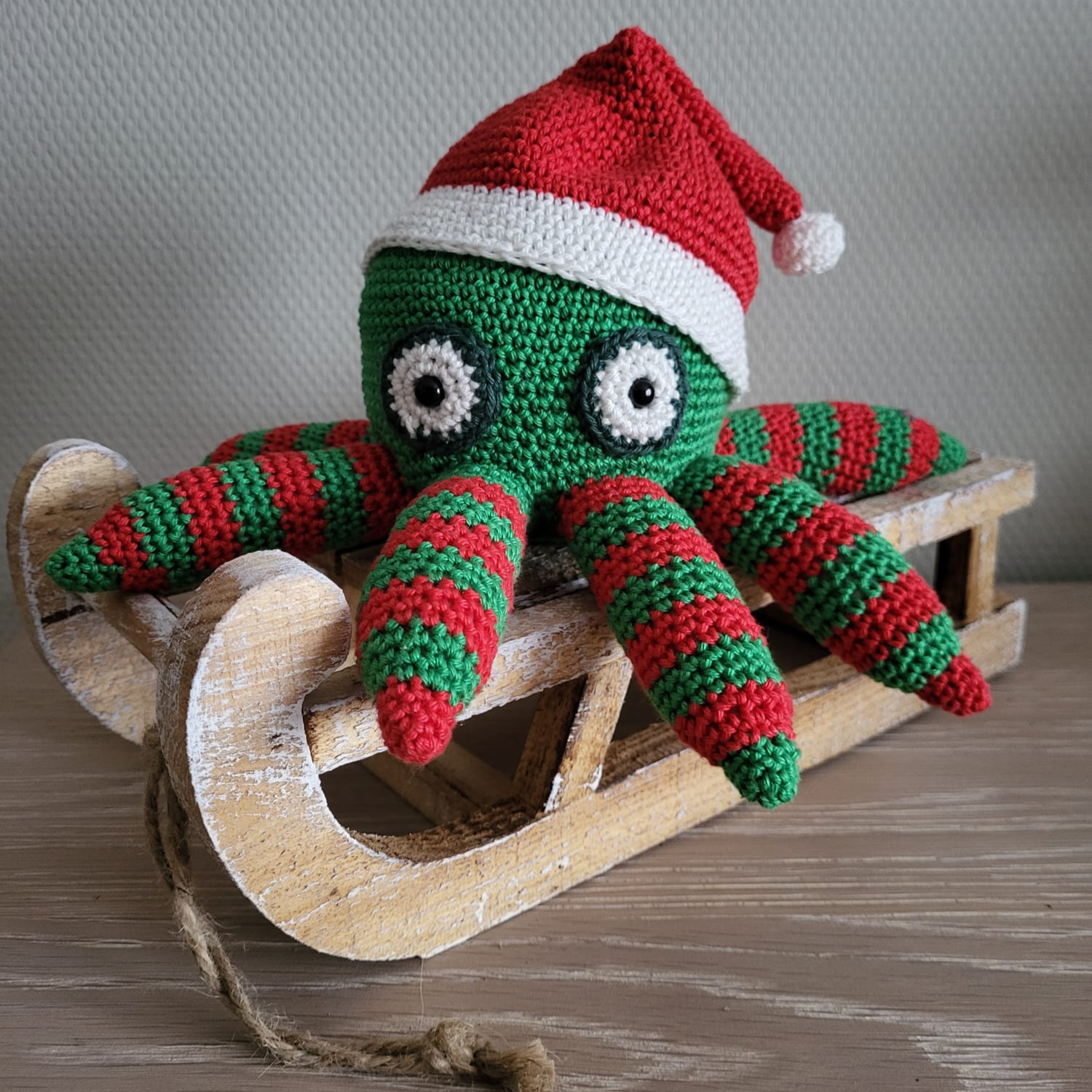 Octopus in kerstthema