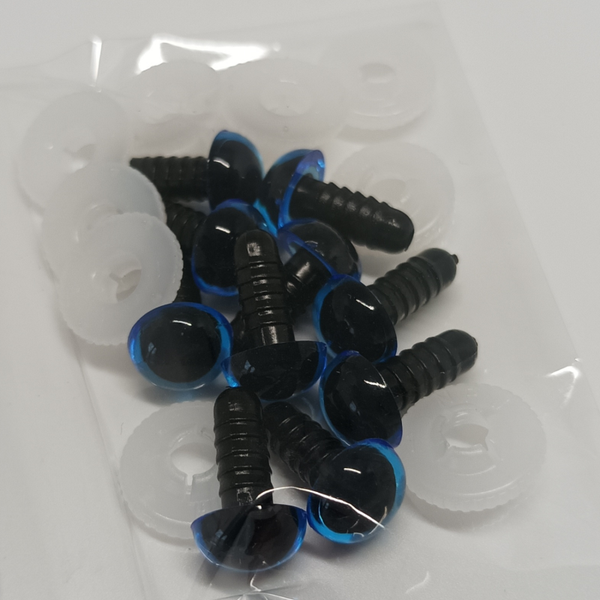 Durable veiligheidsogen 10mm blauw (5 paar)