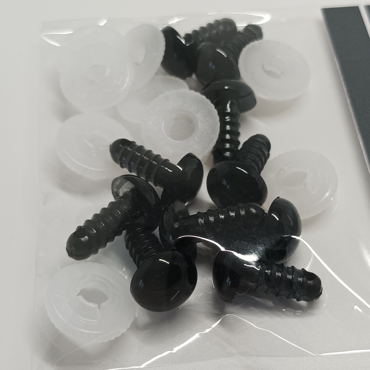 Durable veiligheidsogen 10mm zwart (5 paar)