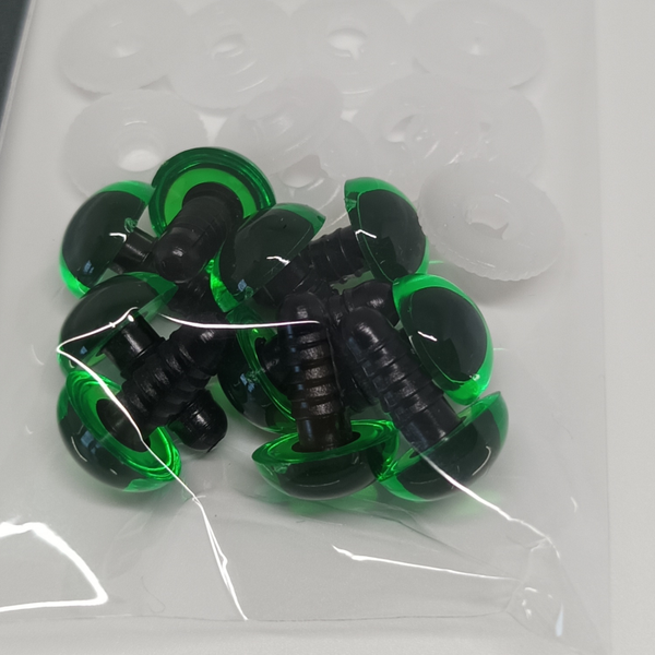 Durable veiligheidsogen 12mm groen (5 paar)