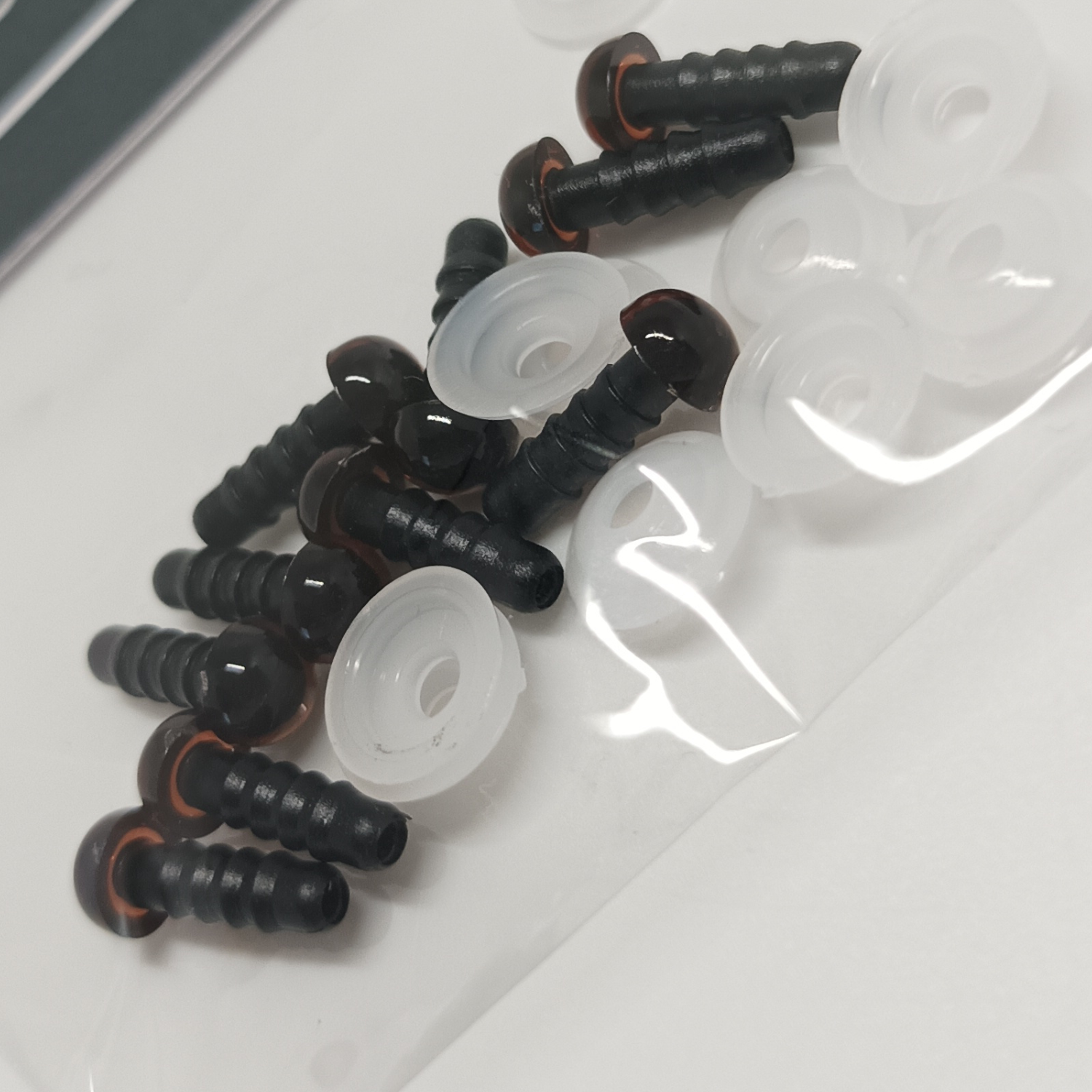 Durable veiligheidsogen 6mm bruin (5 paar)