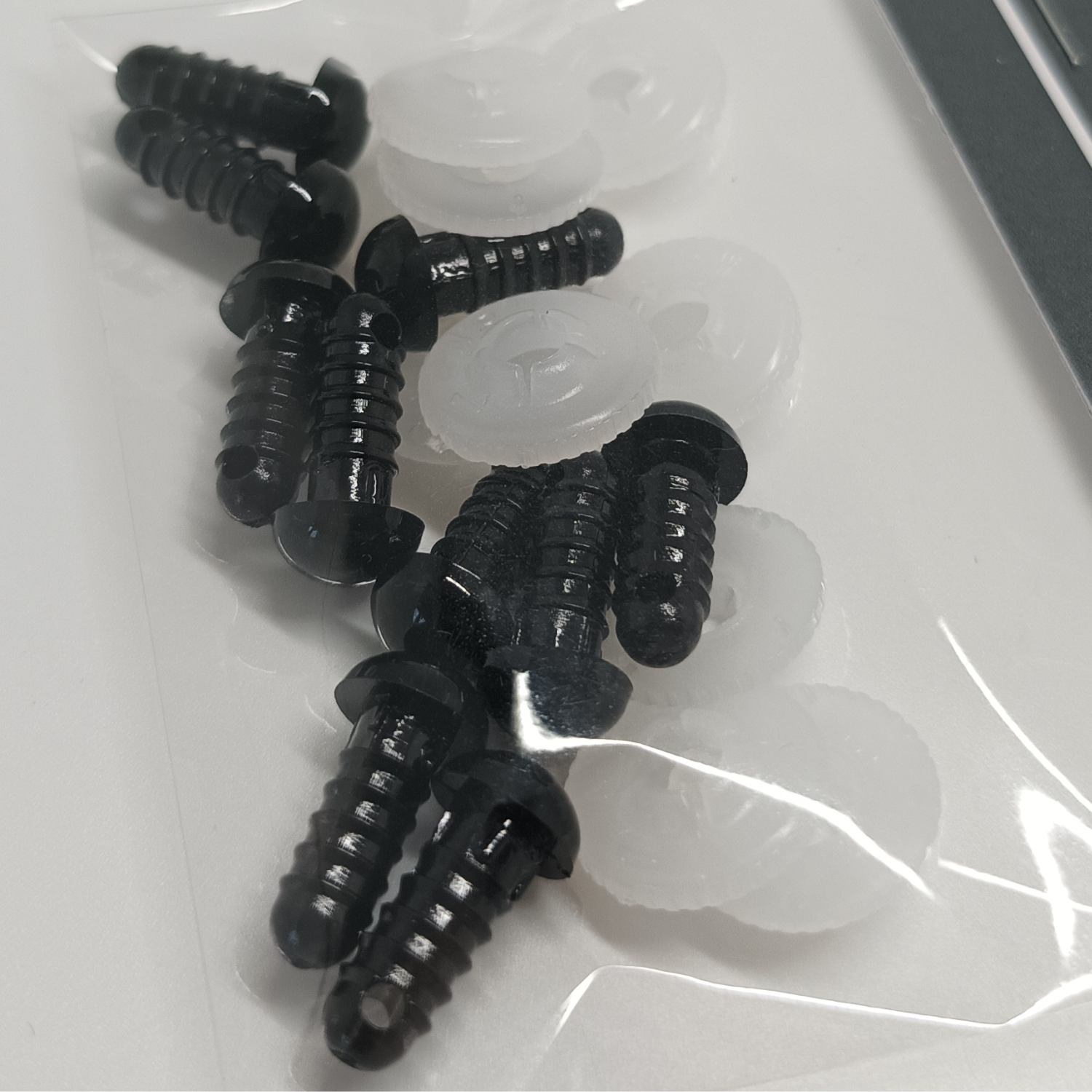 Durable veiligheidsogen 8mm zwart (5 paar)