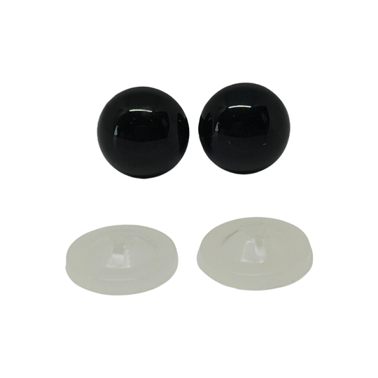 Veiligheidsogen 12mm zwart (per paar)