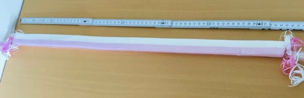 Spek roze/wit 60cm
